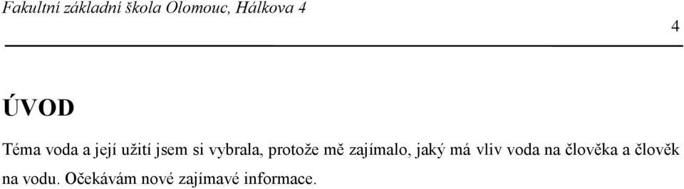 jaký má vliv voda na člověka a