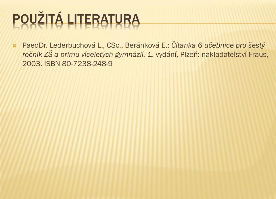 : Čítanka 6 učebnice pro šestý ročník ZŠ a primu