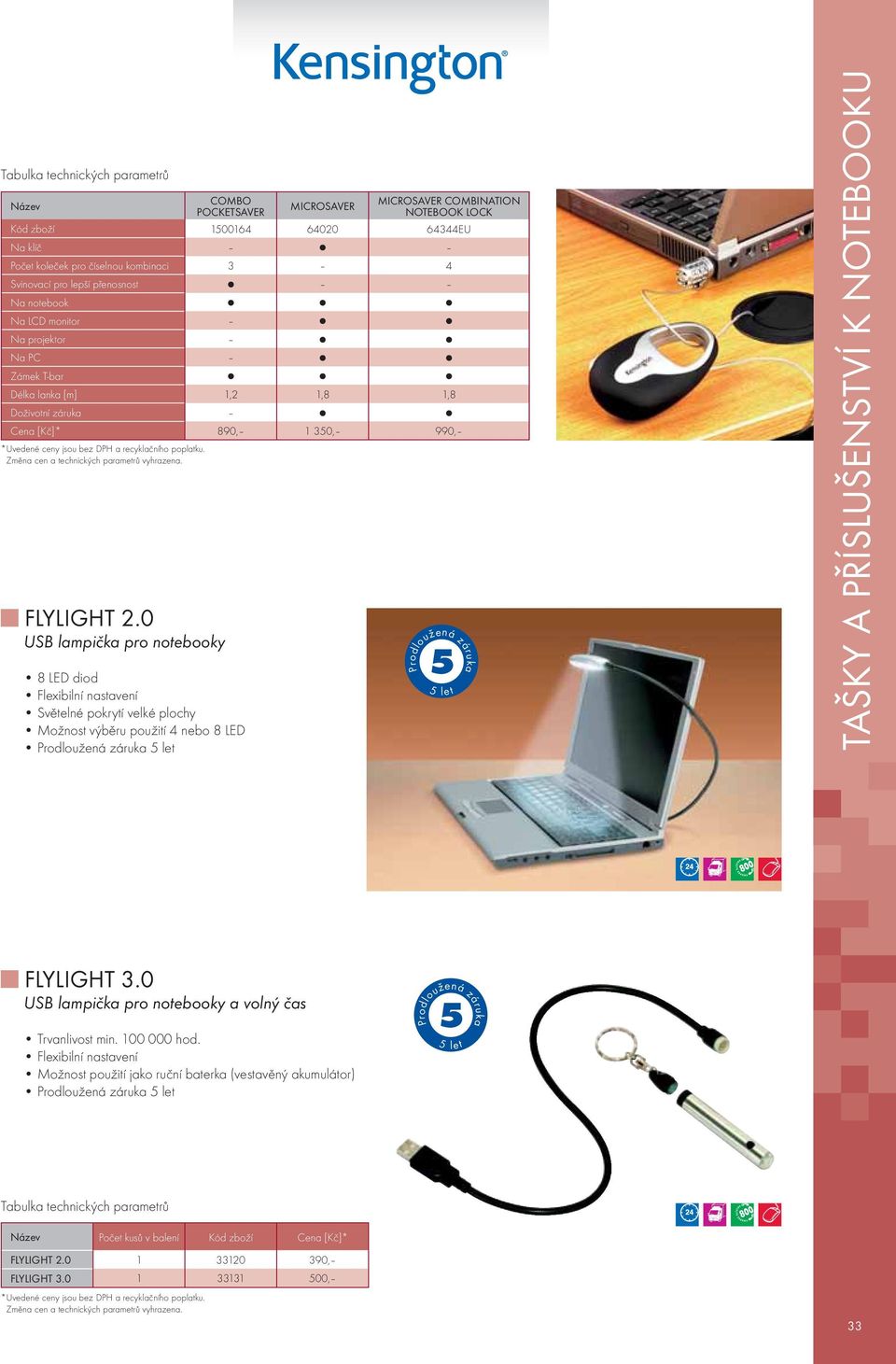 1500164 64020 64344EU N lč Počet oleče po čselno ombinci 3 4 Svinovc po lepš přenosnost N noteboo N LCD monito N pojeto N PC Zme T-b Dél ln [m] 1,2 1,8 1,8 Doživotn Cen [Kč]* 890, 1 350, 990,
