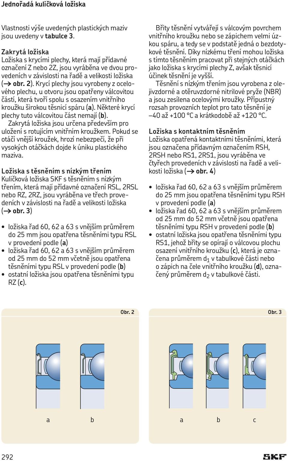 Krycí plechy jsou vyrobeny z ocelového plechu, u otvoru jsou opatřeny válcovitou částí, která tvoří spolu s osazením vnitřního kroužku širokou těsnicí spáru (a).