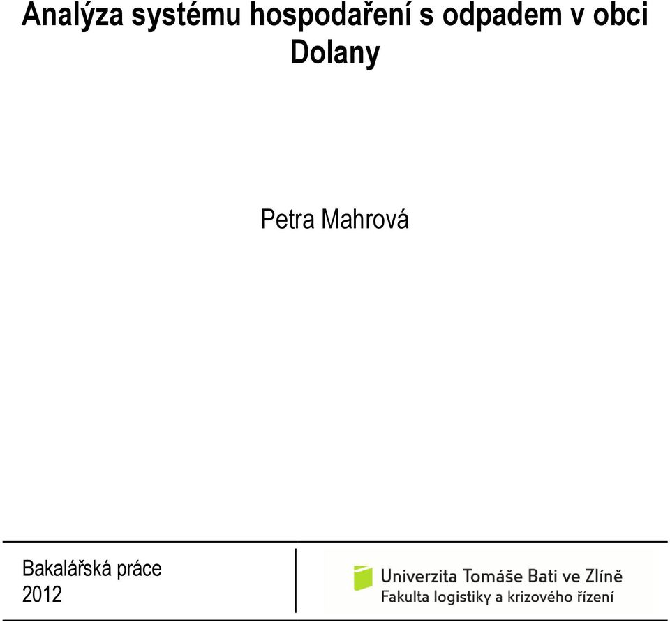 v obci Dolany Petra