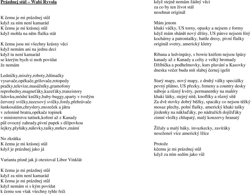 Anděl Karel Kryl. Bedna od whisky Miki Ryvola - PDF Free Download