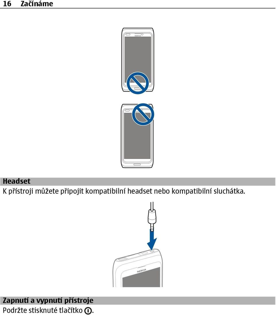 kompatibilní sluchátka.