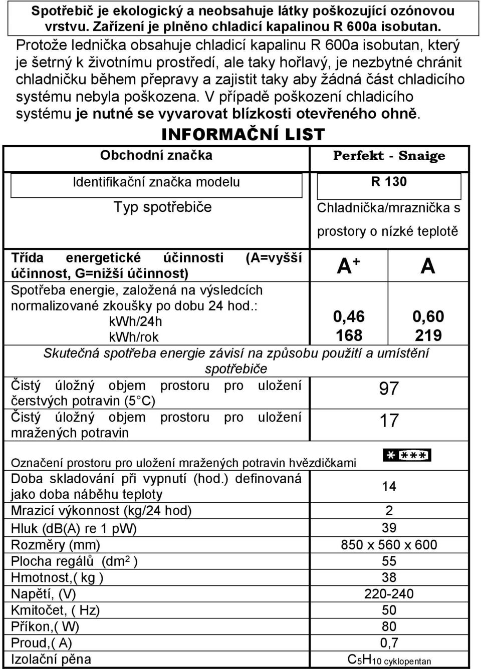 chladicího systému nebyla poškozena. V případě poškození chladicího systému je nutné se vyvarovat blízkosti otevřeného ohně.