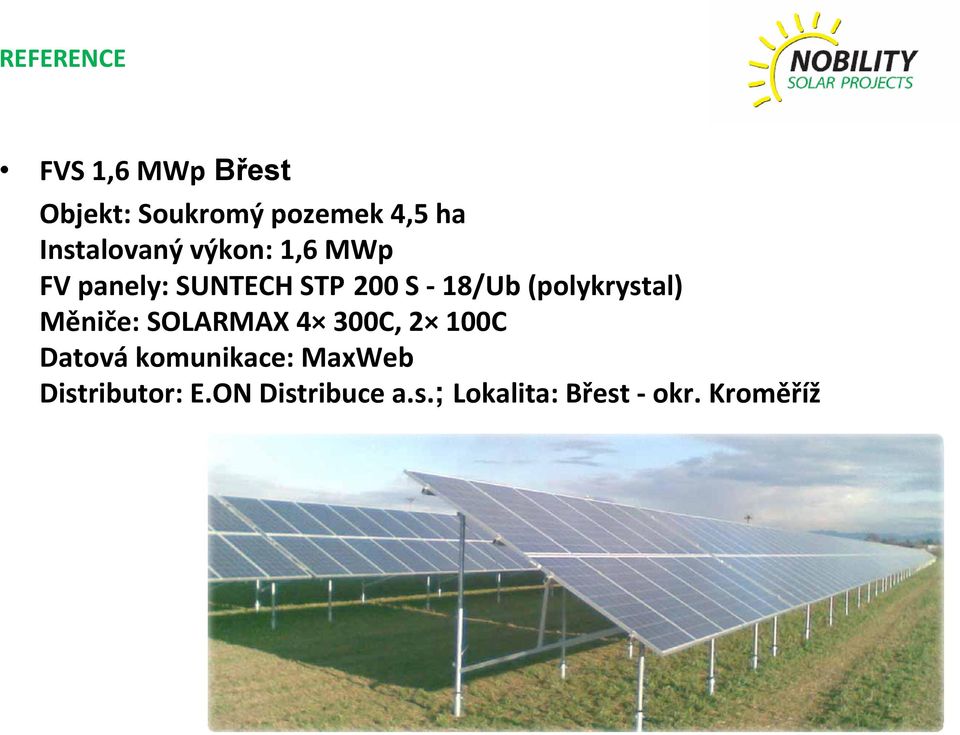 (polykrystal) Měniče: SOLARMAX 4 300C, 2 100C Datová