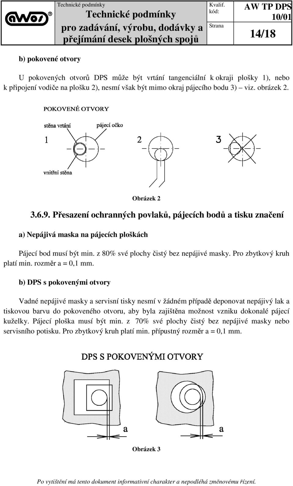 Pro zbytkový kruh platí min. rozměr a = 0,1 mm.