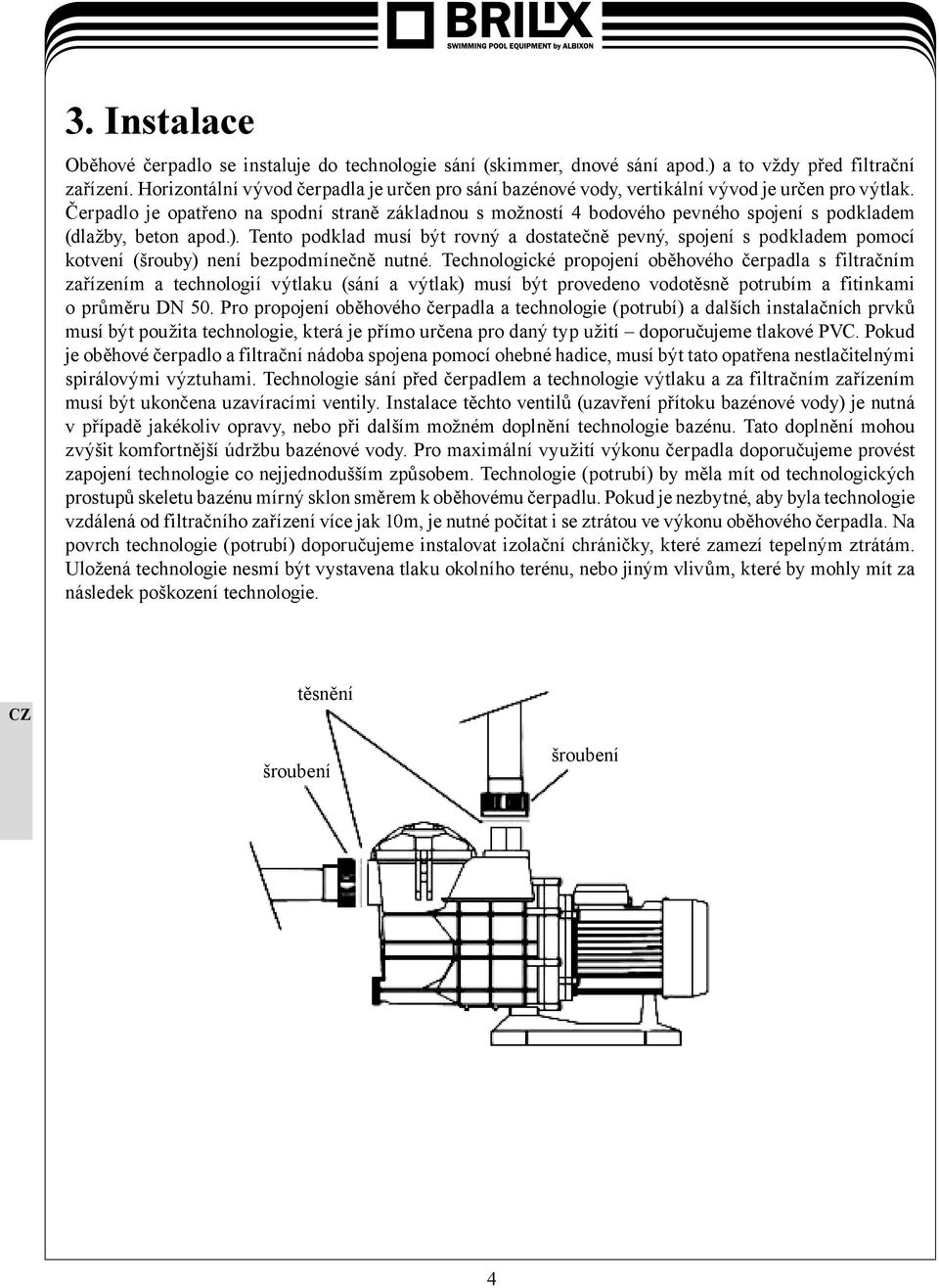 BAZÉNOVÉ (OBĚHOVÉ) ČERPADLO FCP 370S, 550S, 750S - PDF Stažení zdarma