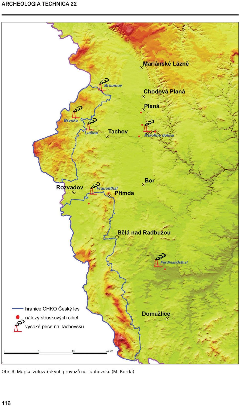 9: Mapka železářských