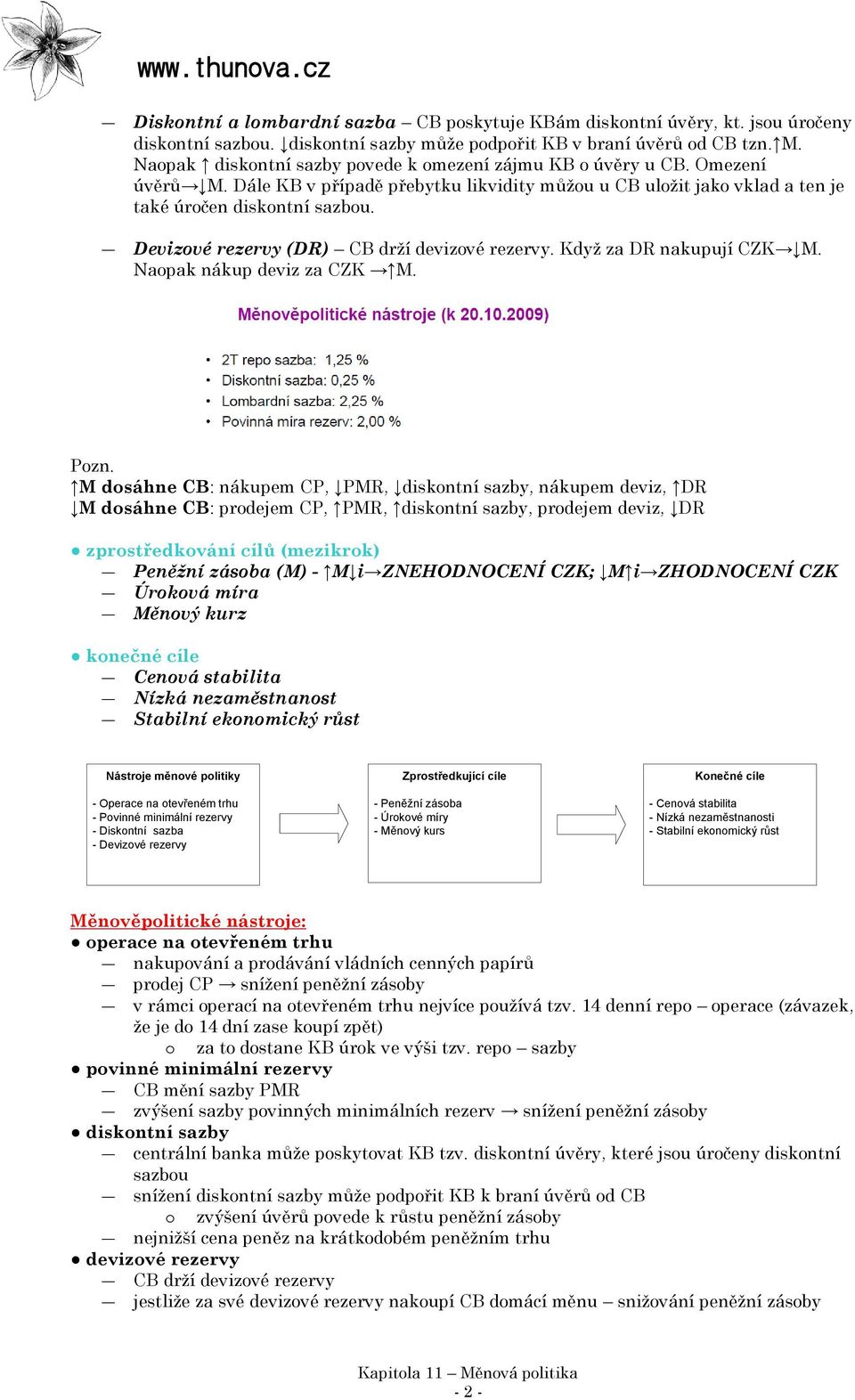 Kapitola 11 MĚNOVÁ POLITIKA - PDF Free Download