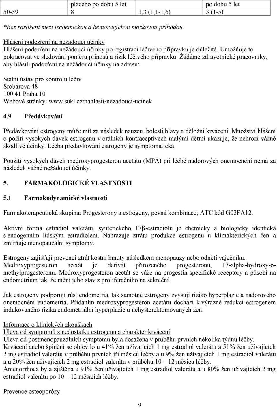 Žádáme zdravotnické pracovníky, aby hlásili podezření na nežádoucí účinky na adresu: Státní ústav pro kontrolu léčiv Šrobárova 48 100 41 Praha 10 Webové stránky: www.sukl.