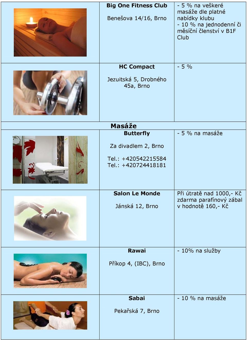 divadlem 2, Brno Tel.: +420542215584 Tel.