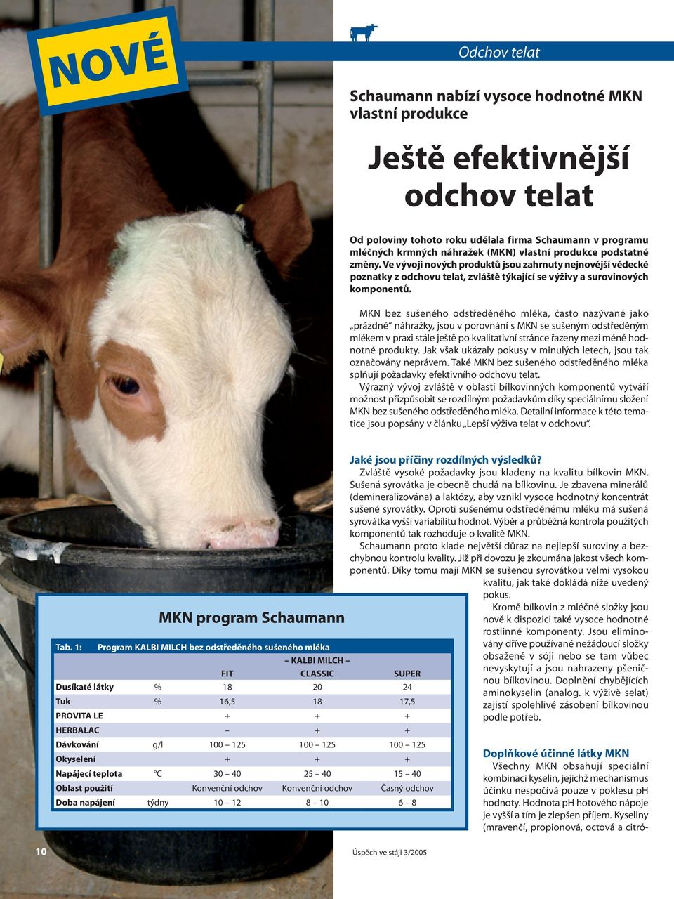 MKN bez sušeného odstředěného mléka, často nazývané jako prázdné náhražky, jsou v porovnání s MKN se sušeným odstředěným mlékem v praxi stále ještě po kvalitativní stránce řazeny mezi méně hodnotné