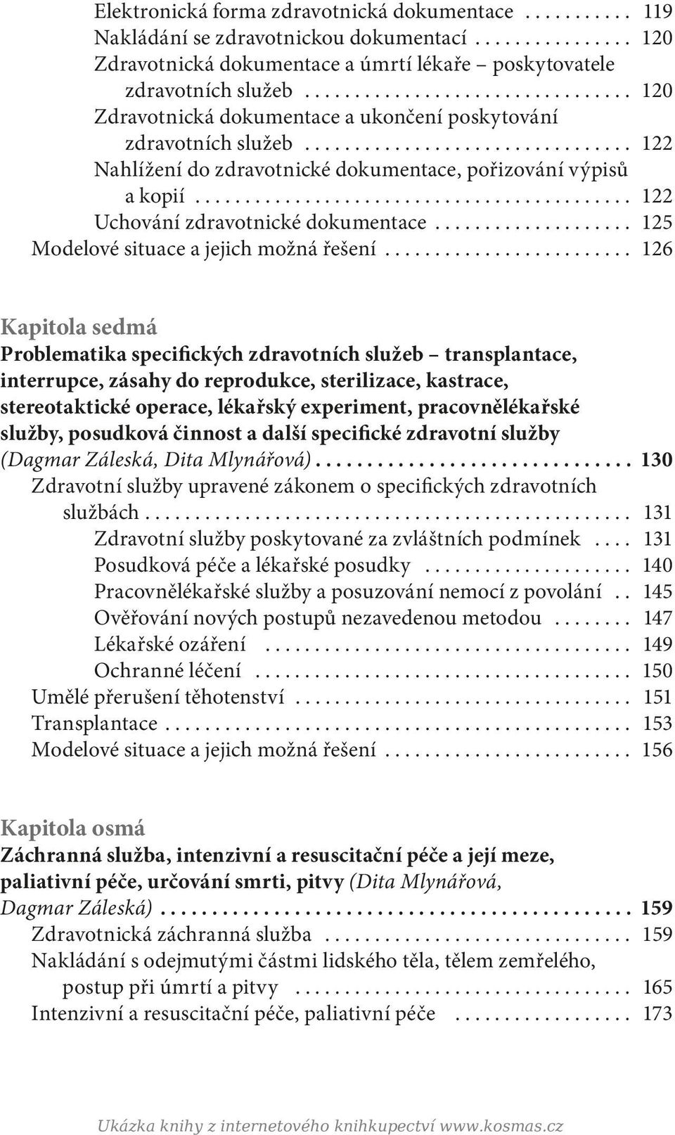 .. 125 Modelové situace a jejich možná řešení.