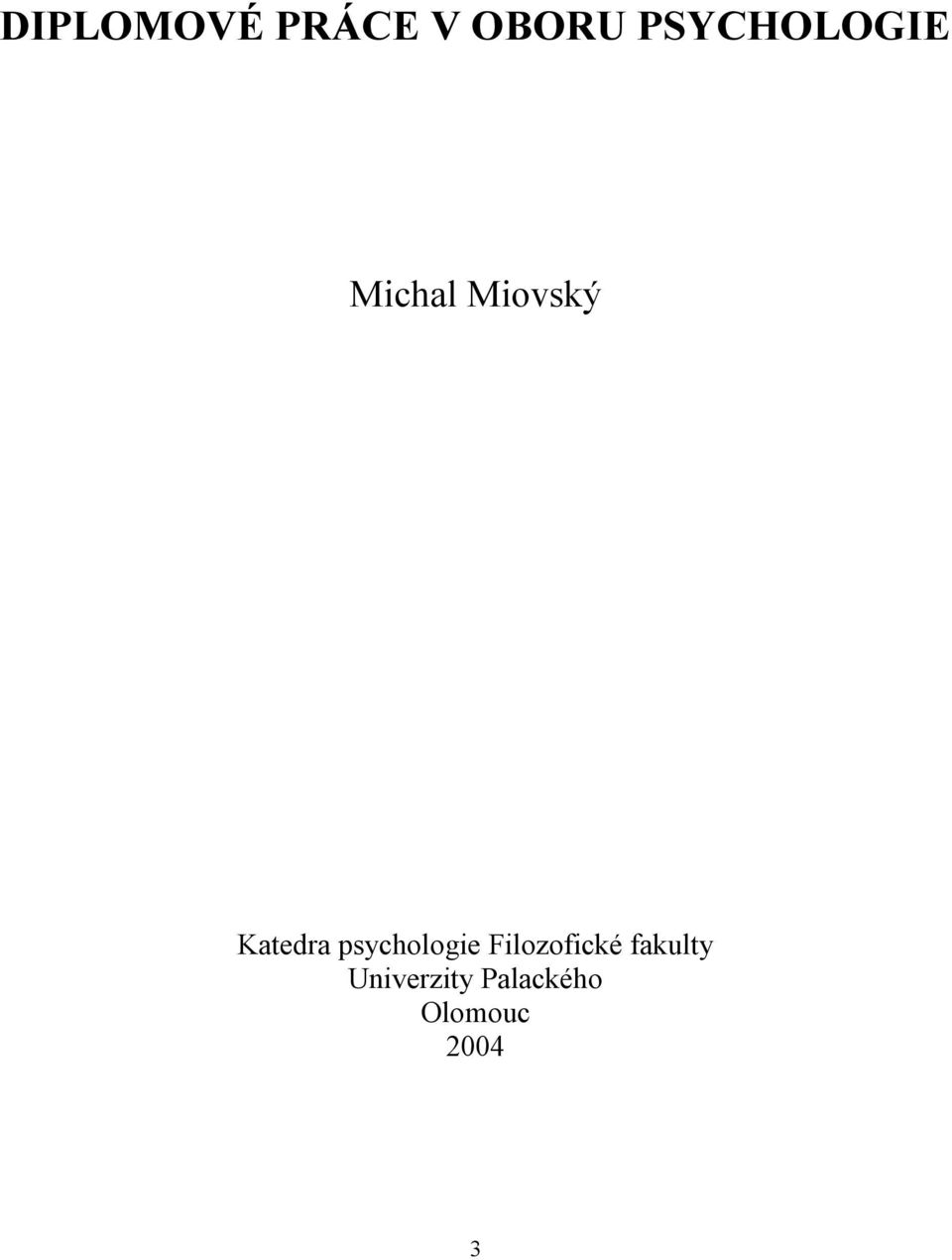 Katedra psychologie Filozofické