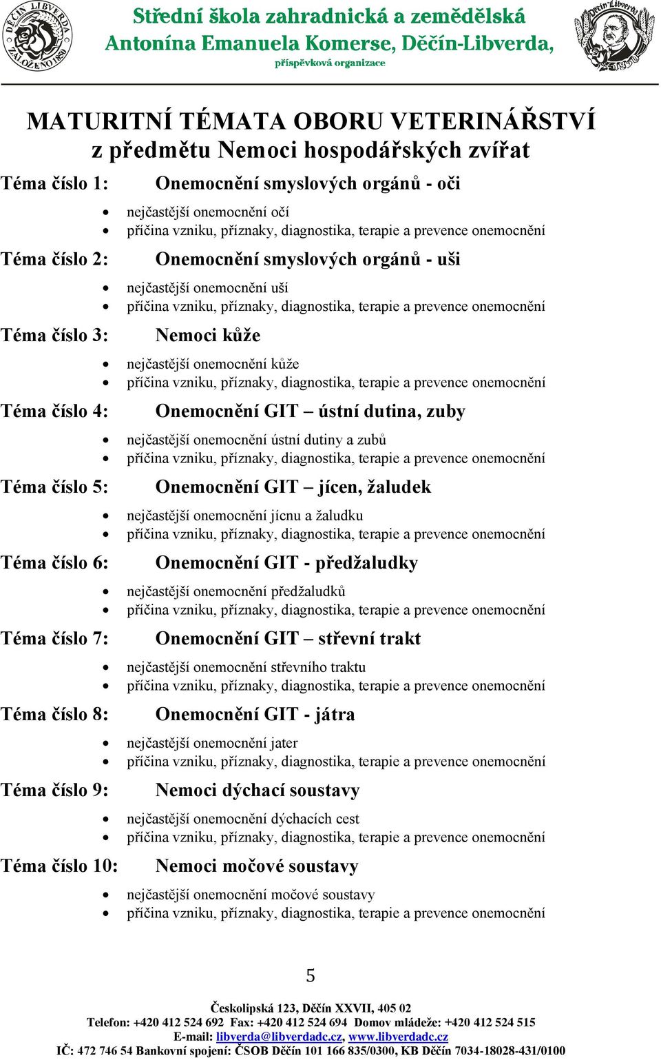 ústní dutina, zuby nejčastější onemocnění ústní dutiny a zubů Onemocnění GIT jícen, žaludek nejčastější onemocnění jícnu a žaludku Onemocnění GIT - předžaludky nejčastější onemocnění předžaludků