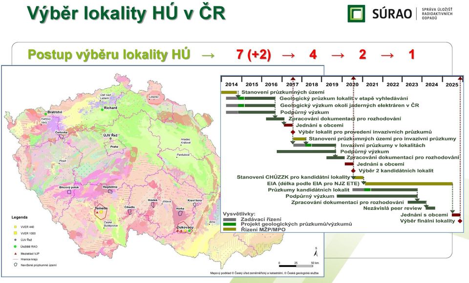 výběru lokality