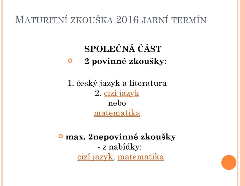 český jazyk a literatura 2.