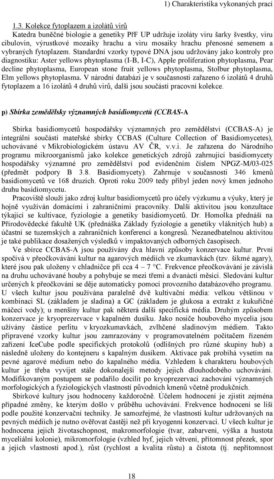 vybraných fytoplazem.