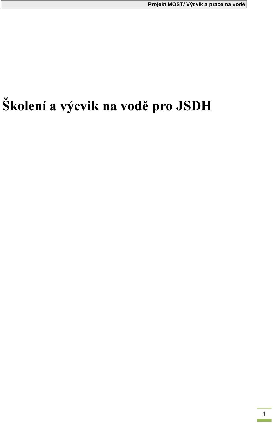 vodě pro