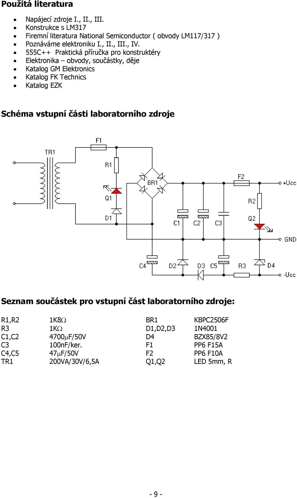 555C++ Praktická příručka pro konstruktéry Elektronika obvody, součástky, děje Katalog GM Elektronics Katalog FK Technics Katalog EZK Schéma