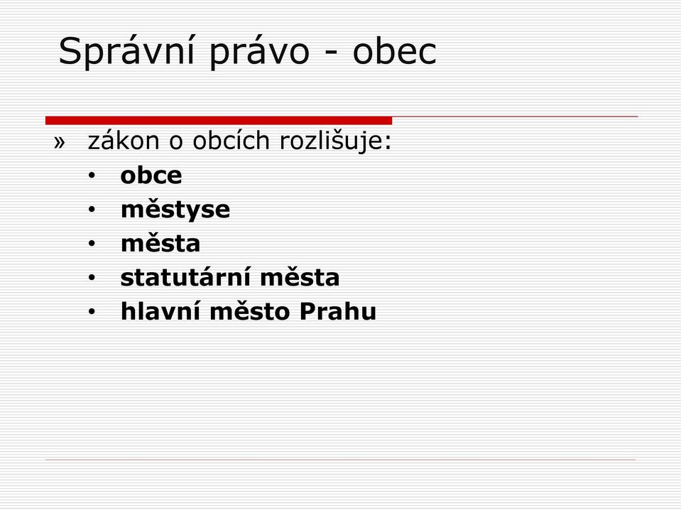 obce městyse města