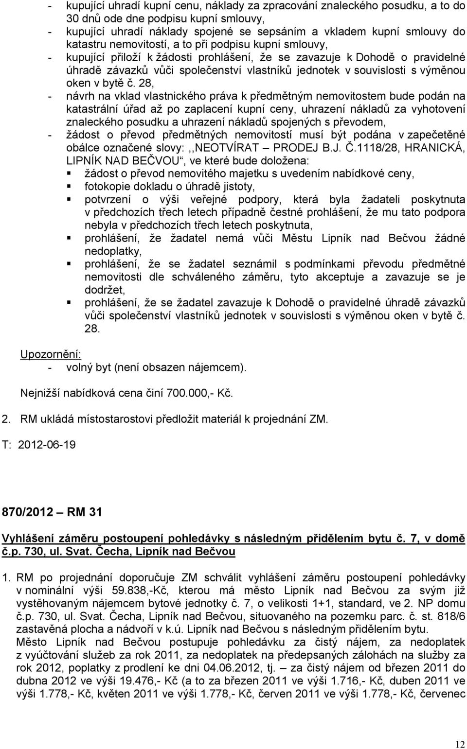 oken v bytě č.