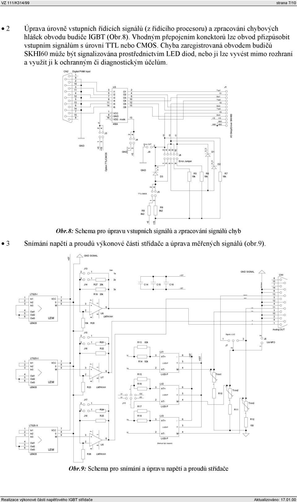 CN Digital PW Input 0 J J U I O I O I O 0 I O I O I O VCC VDD mode 0 E E E J Top E Bot Top E Bot Top E Bot I/O Skiip/Driver SKHI0 J Option TTL/COS Error OUT J 0 J Error Jumper R D k R k D D R k