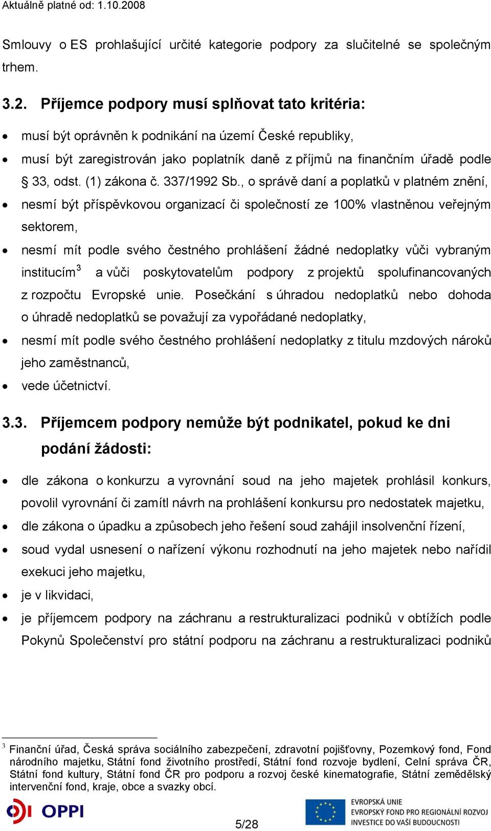 (1) zákona č. 337/1992 Sb.