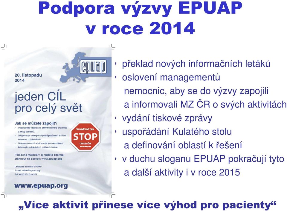 tiskové zprávy uspořádání Kulatého stolu a definování oblastí k řešení v duchu sloganu