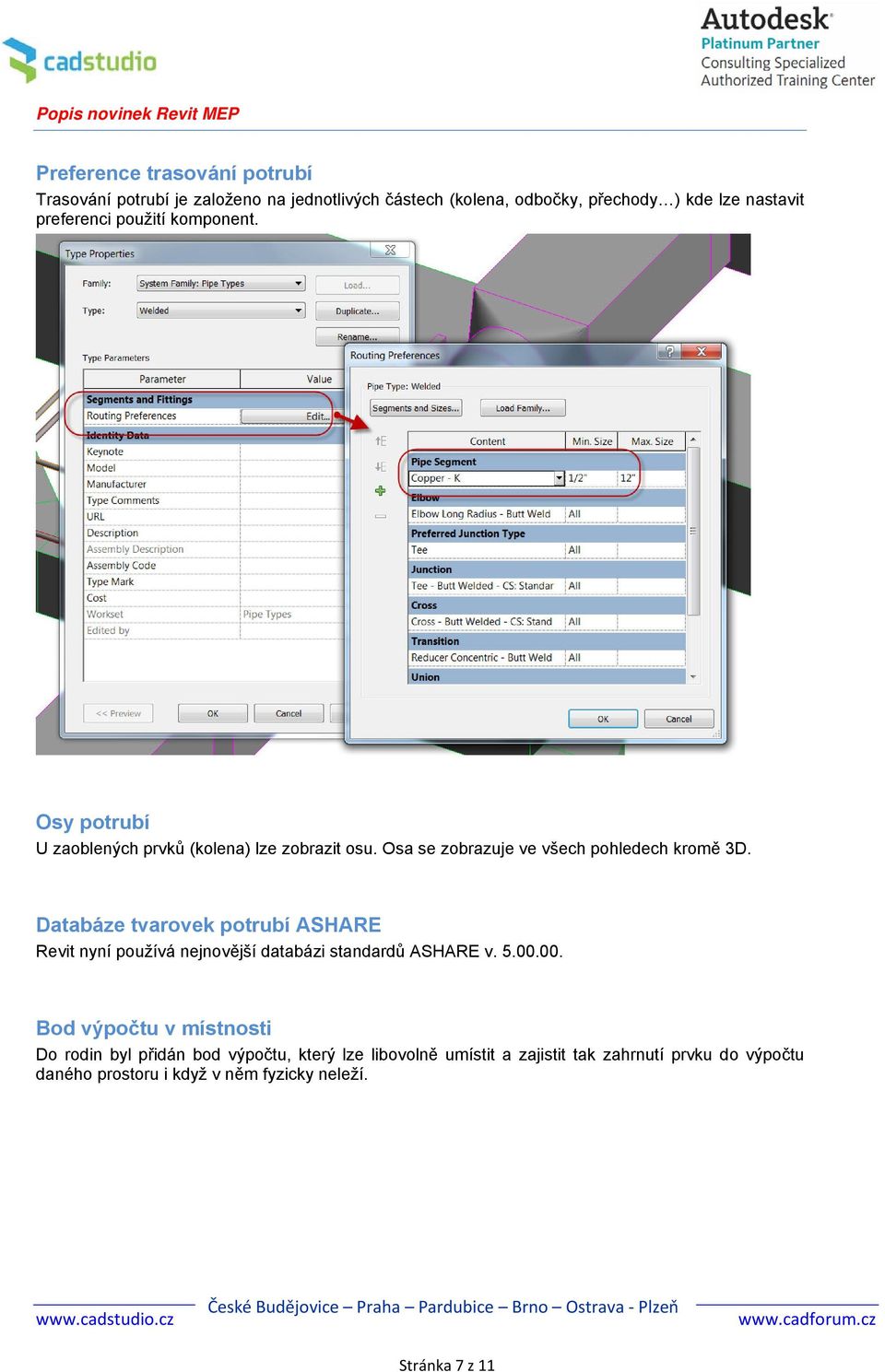 Databáze tvarovek potrubí ASHARE Revit nyní používá nejnovější databázi standardů ASHARE v. 5.00.