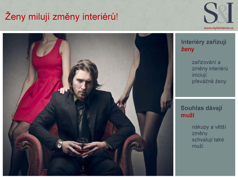 změny interiérů iniciují převážně ženy