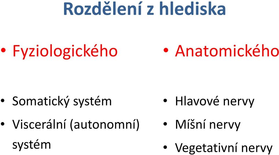 Somatický systém Viscerální