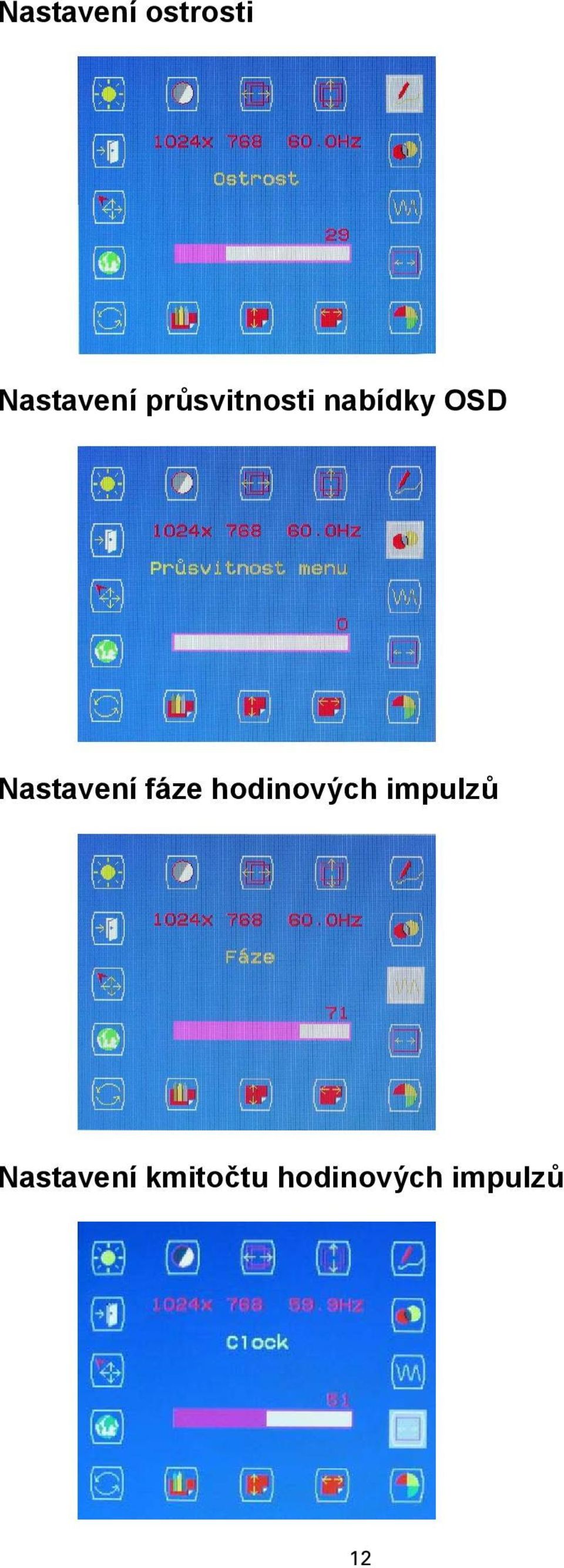 Nastavení fáze hodinových