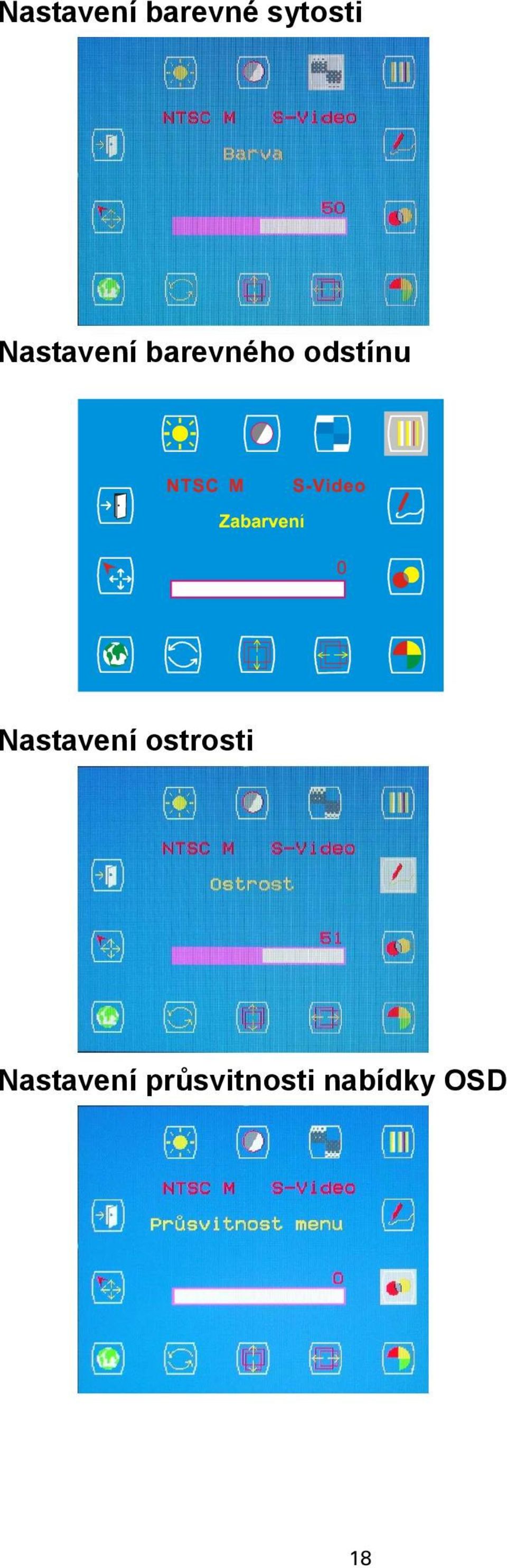 Nastavení ostrosti