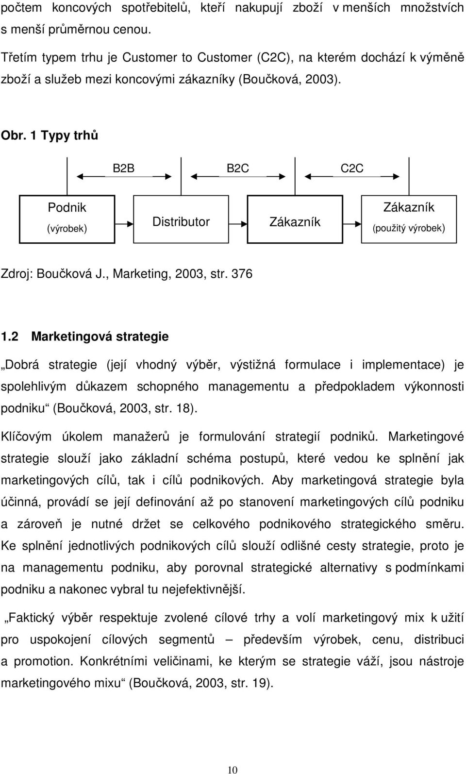 1 Typy trhů B2B B2C C2C Podnik (výrobek) Distributor Zákazník Zákazník (použitý výrobek) Zdroj: Boučková J., Marketing, 2003, str. 376 1.