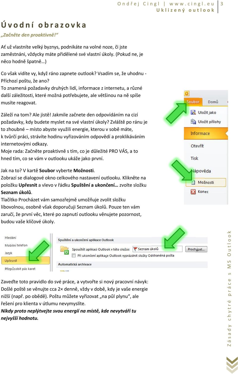 To znamená požadavky druhých lidí, informace z internetu, a různé další záležitosti, které možná potřebujete, ale většinou na ně spíše musíte reagovat. Záleží na tom? Ale jistě!