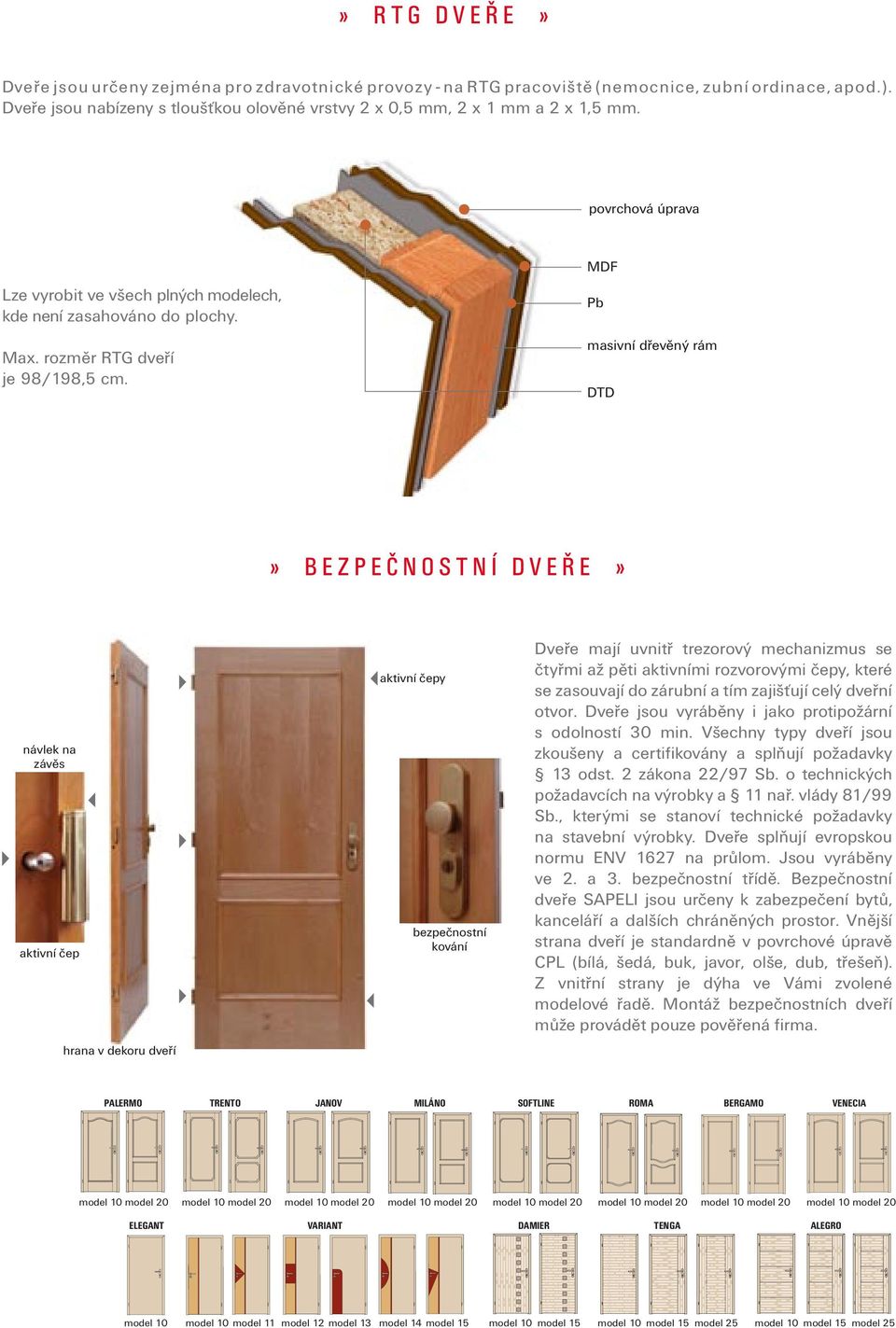 rozměr RTG dveří je 98/198,5 cm.