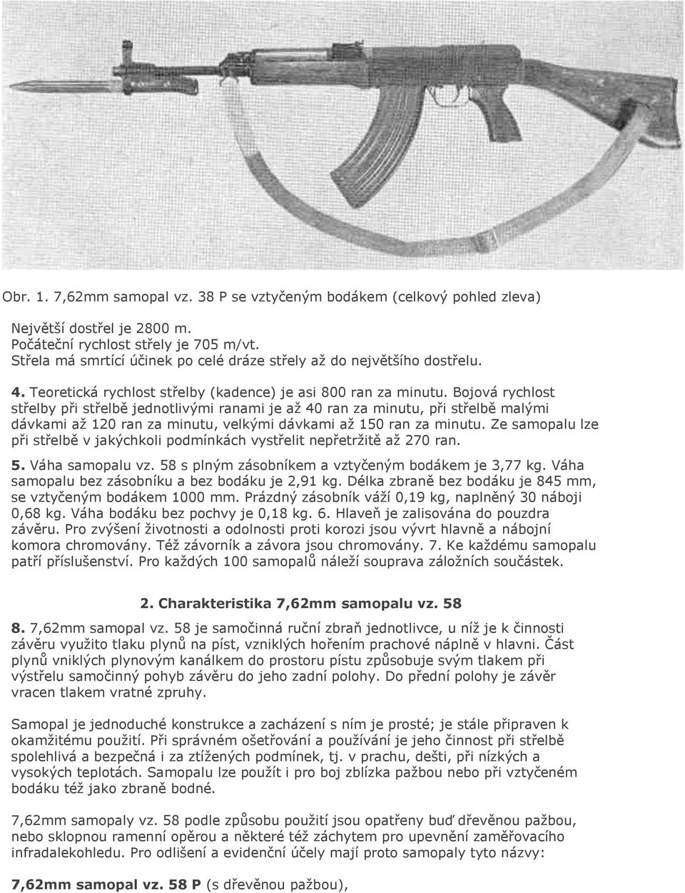 Předpis Děl ,62mm SAMOPAL vz PDF Stažení zdarma