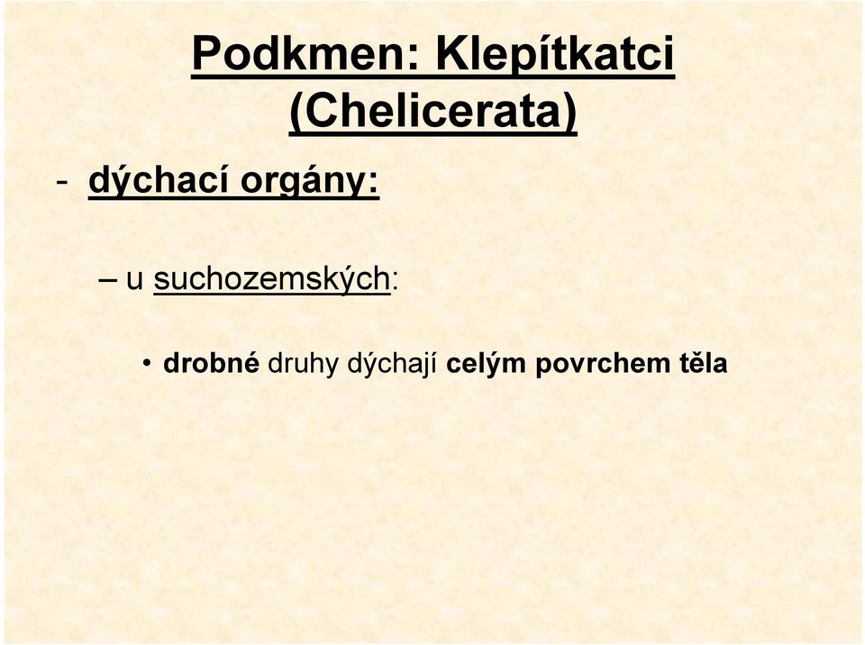 (Chelicerata) u