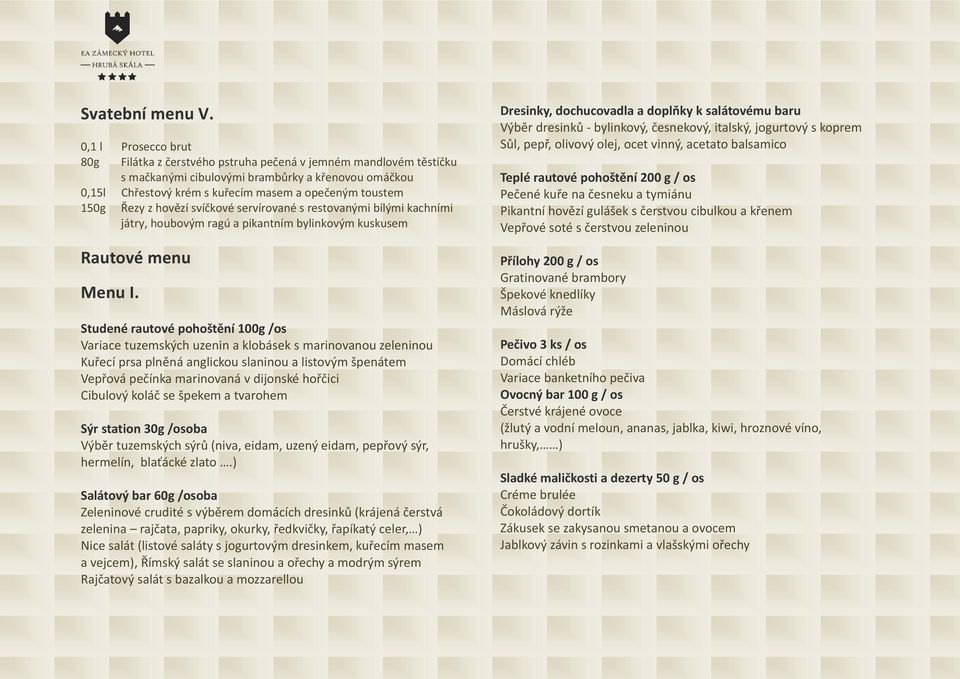 Řezy z hovězí svíčkové servírované s restovanými bílými kachními játry, houbovým ragú a pikantním bylinkovým kuskusem Rautové menu Menu I.
