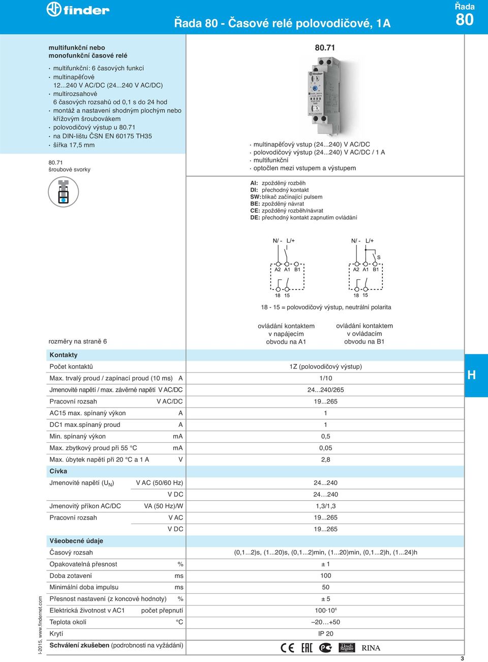 multinapěťovy vstup (24...240) V AC/DC polovodičovy vyśtup (24.