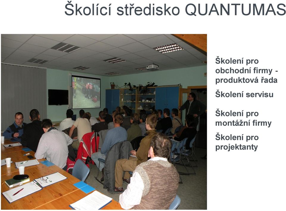 produktová řada Školení servisu