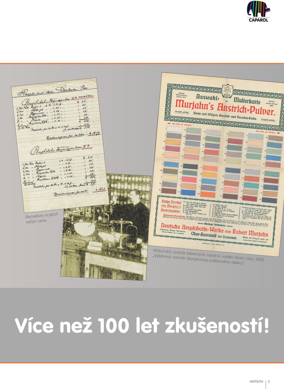 1905 Výběrový vzorník Murjahnova práškového