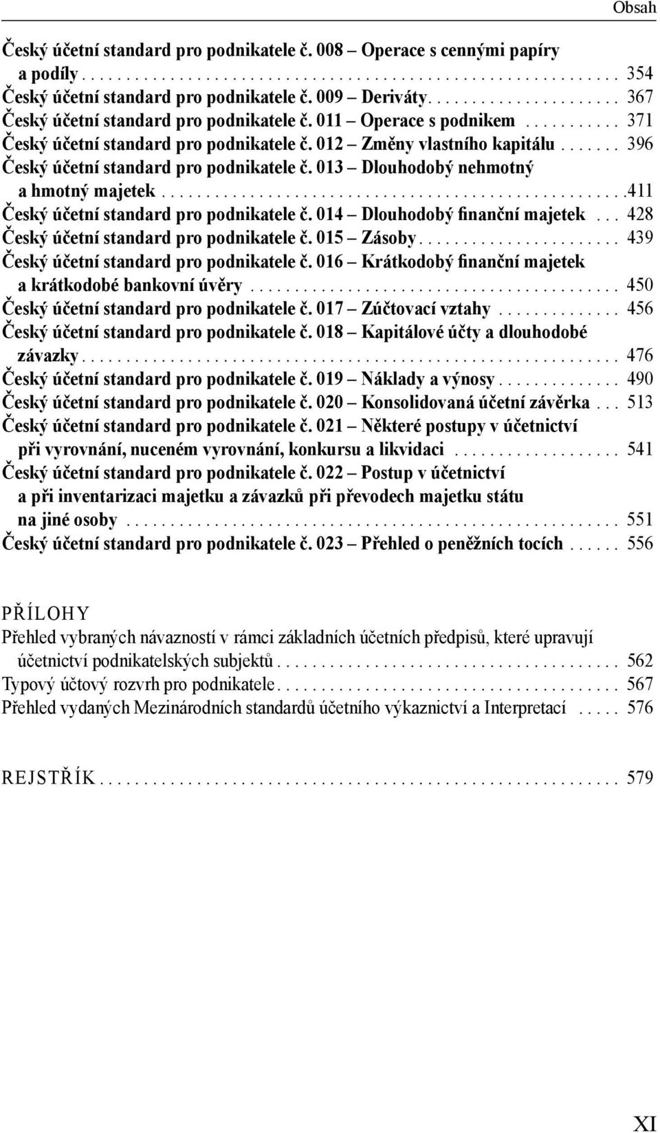 ...... 396 Český účetní standard pro podnikatele č. 013 Dlouhodobý nehmotný a hmotný majetek.....................................................411 Český účetní standard pro podnikatele č.