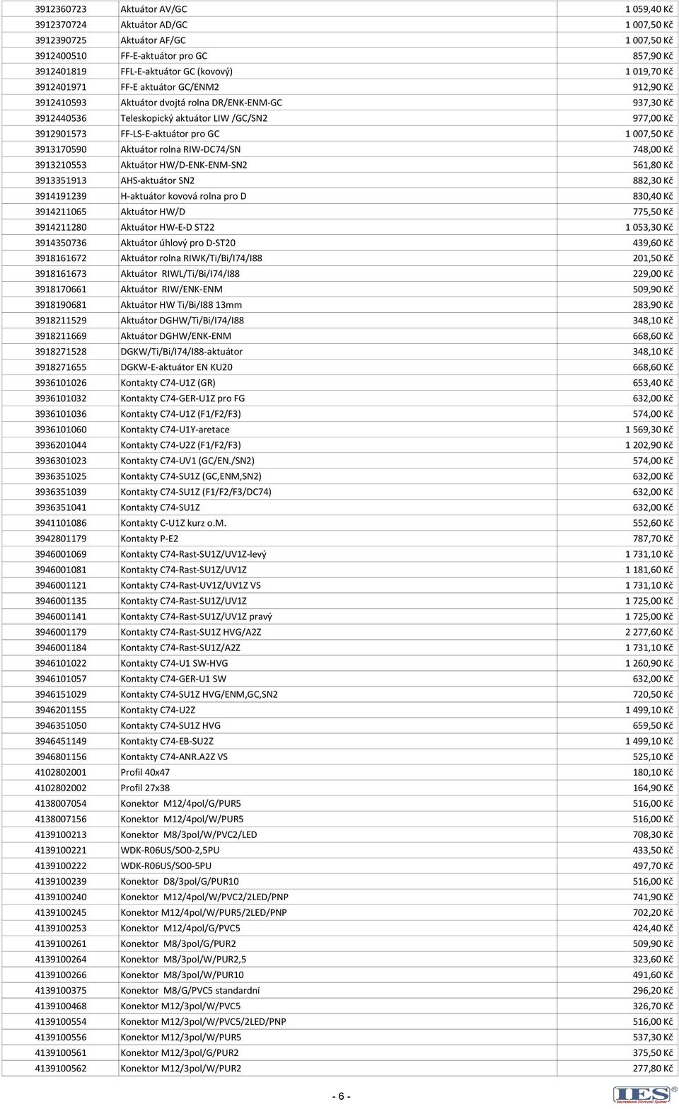 1 007,50 Kč 3913170590 Aktuátor rolna RIW-DC74/SN 748,00 Kč 3913210553 Aktuátor HW/D-ENK-ENM-SN2 561,80 Kč 3913351913 AHS-aktuátor SN2 882,30 Kč 3914191239 H-aktuátor kovová rolna pro D 830,40 Kč