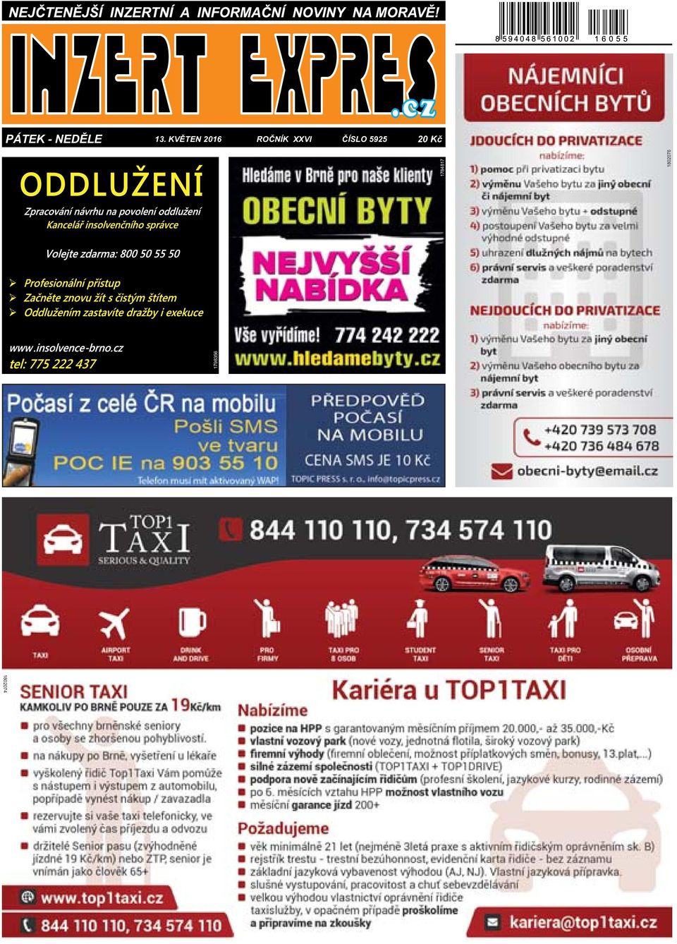 XXVI ČÍSLO 5925 20 Kč