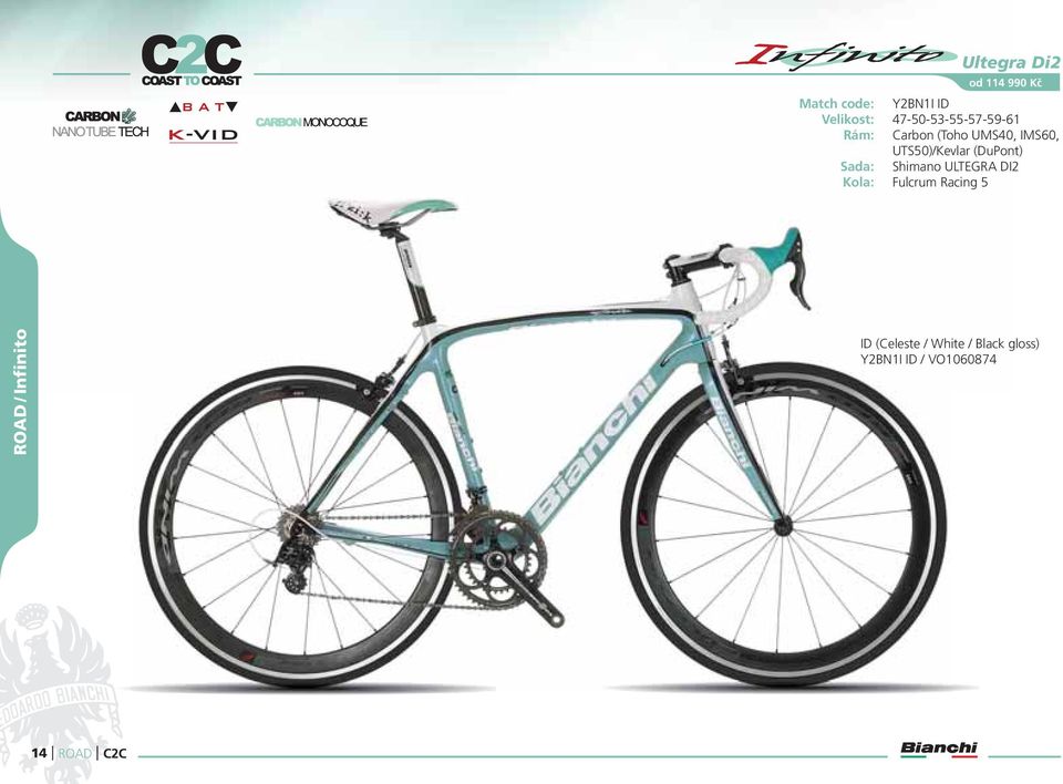 Shimano ULTEGRA DI2 Fulcrum Racing 5 ROAD / Infinito ID