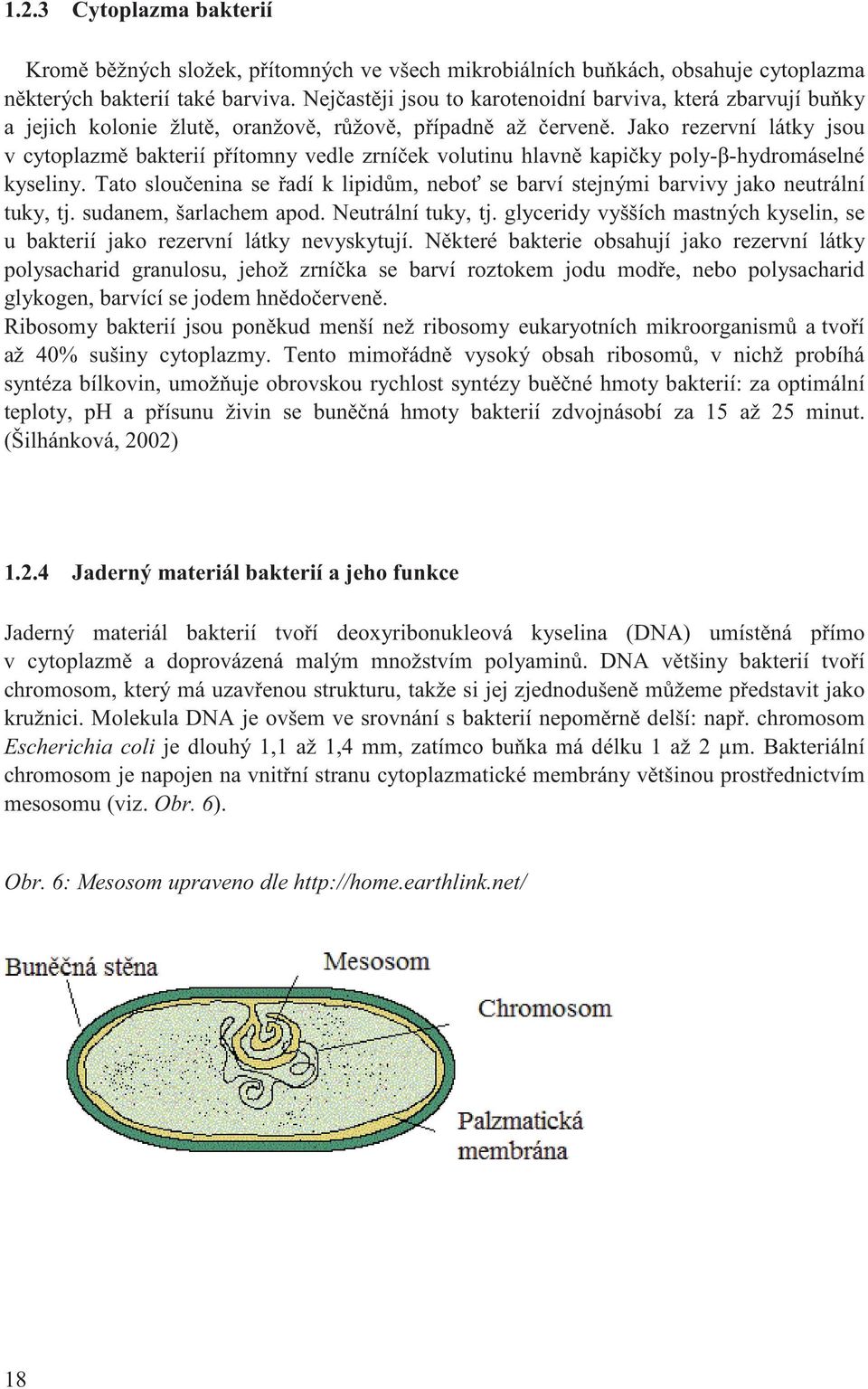 Jako rezervní látky jsou v cytoplazm bakterií p ítomny vedle zrní ek volutinu hlavn kapi ky poly- -hydromáselné kyseliny.