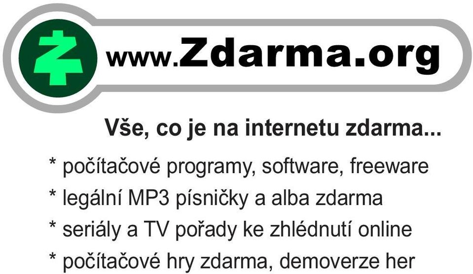 legální MP3 písničky a alba zdarma * seriály a