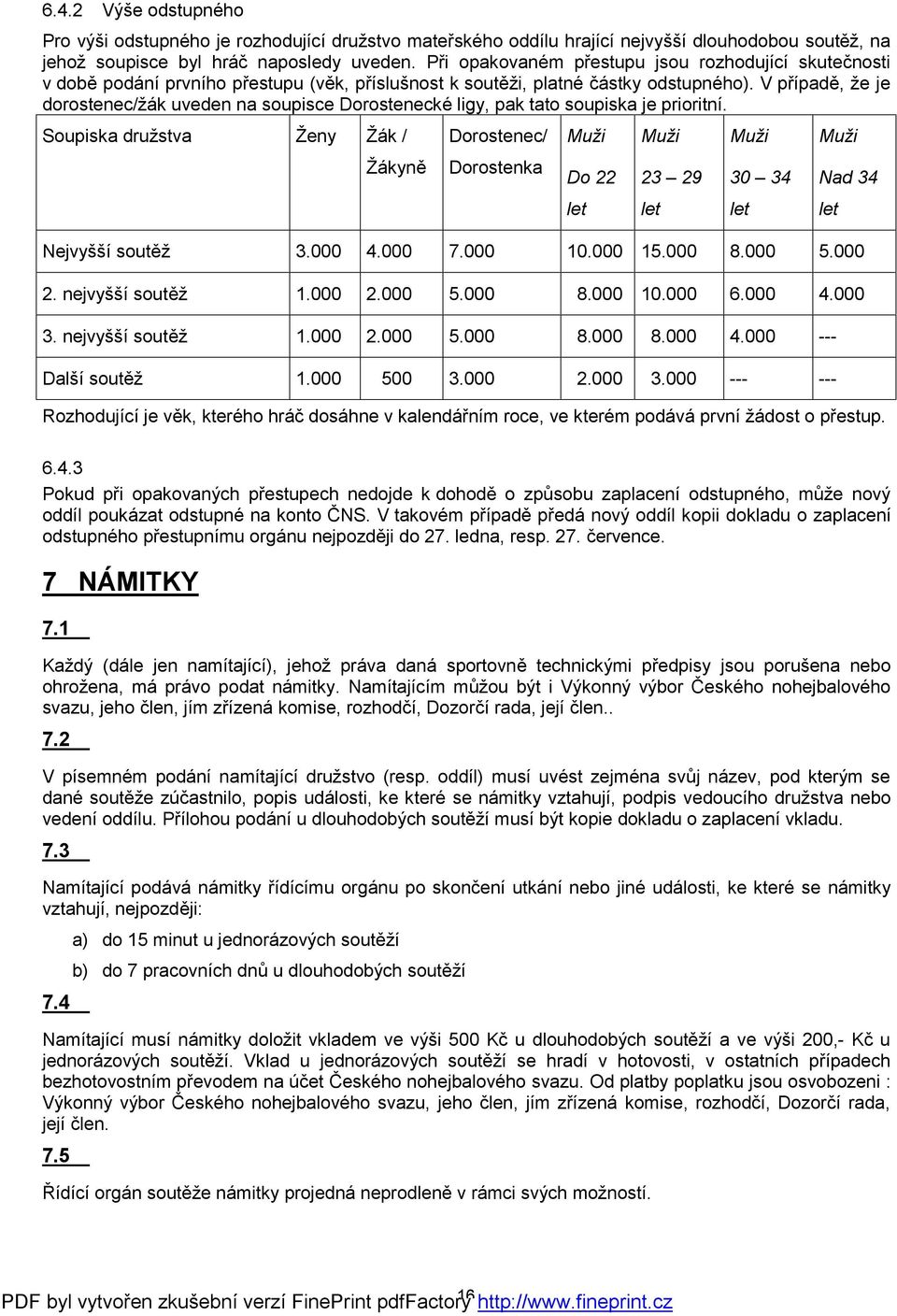 V případě, že je dorostenec/žák uveden na soupisce Dorostenecké ligy, pak tato soupiska je prioritní.